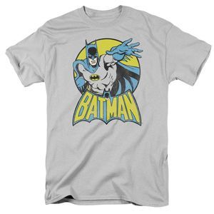 DC Comics Batman Short Sleeve Graphic T-shirt Adult Size Medium Grey
